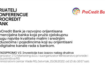 ProCredit Bank prijatelj konferencije Biznispromo VI