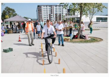 Evropska sedmica mobilnosti: Najmlađi se takmičili u vožnji bicikla