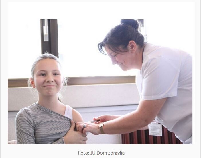 U susret evropskoj sedmici imunizacije: Pregled i imunizacija djece uzrasta od 11 do 14 godina vakcinom protiv HPV infekcije